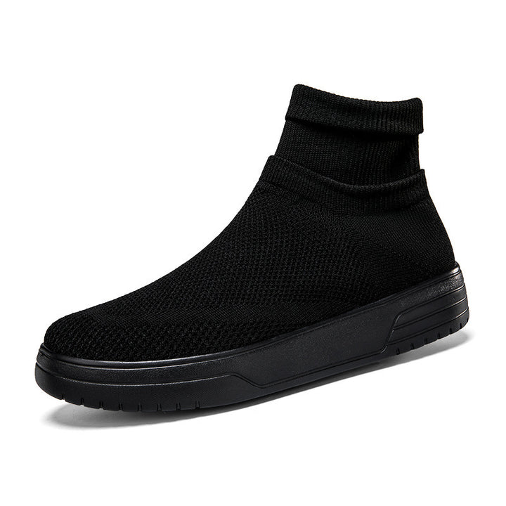 Herrer High-Top Åndbar Strik-Sneaker med Dæmpning Støtte Stilla