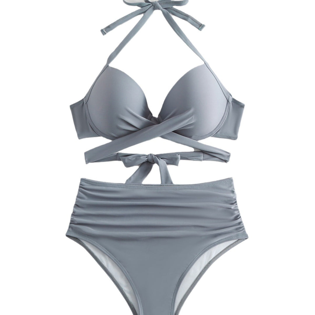 Dame High-Rise Ruching Bikini Sæt Stilla