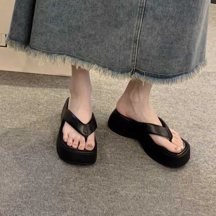 Dame Plateau Tåsplitter med moderigtig knude-design og stabil profil sål Stilla