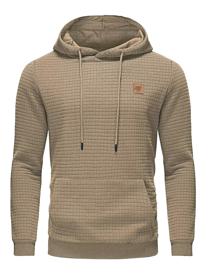 Herrer hoodie med innovativ struktur og funktionelle lommer Stilla
