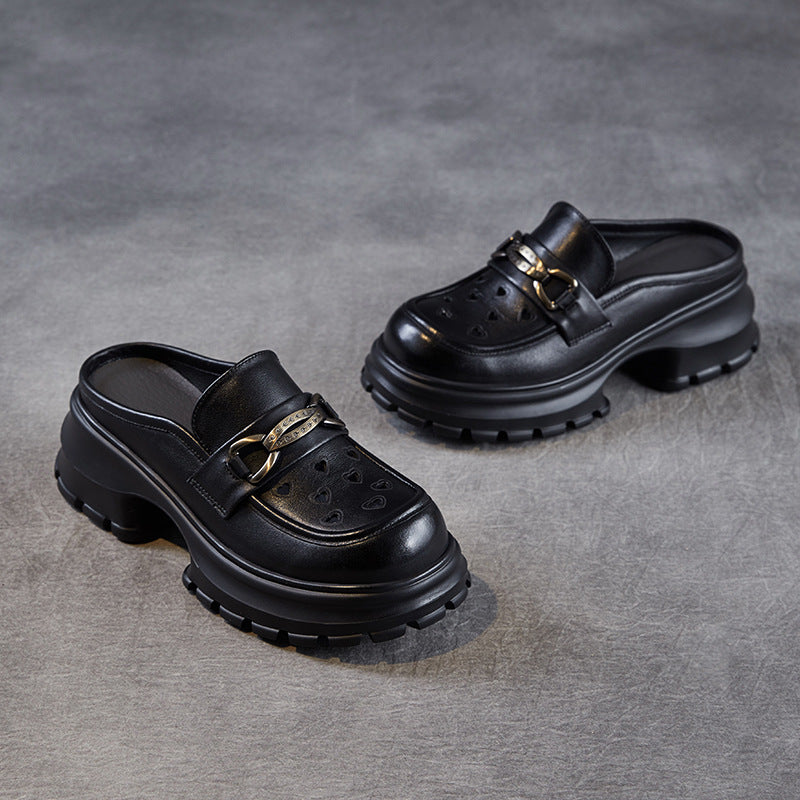 Dame Mode Slip-On Clogs med stilfulde hjerte-aussnit Stilla