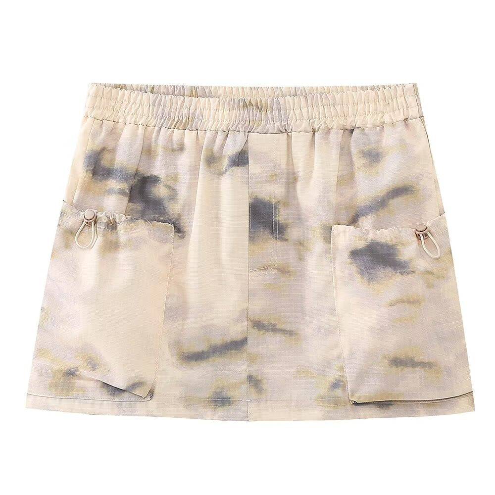 Femme Let Cropped Bomberjakke med Sidelommer Stilla