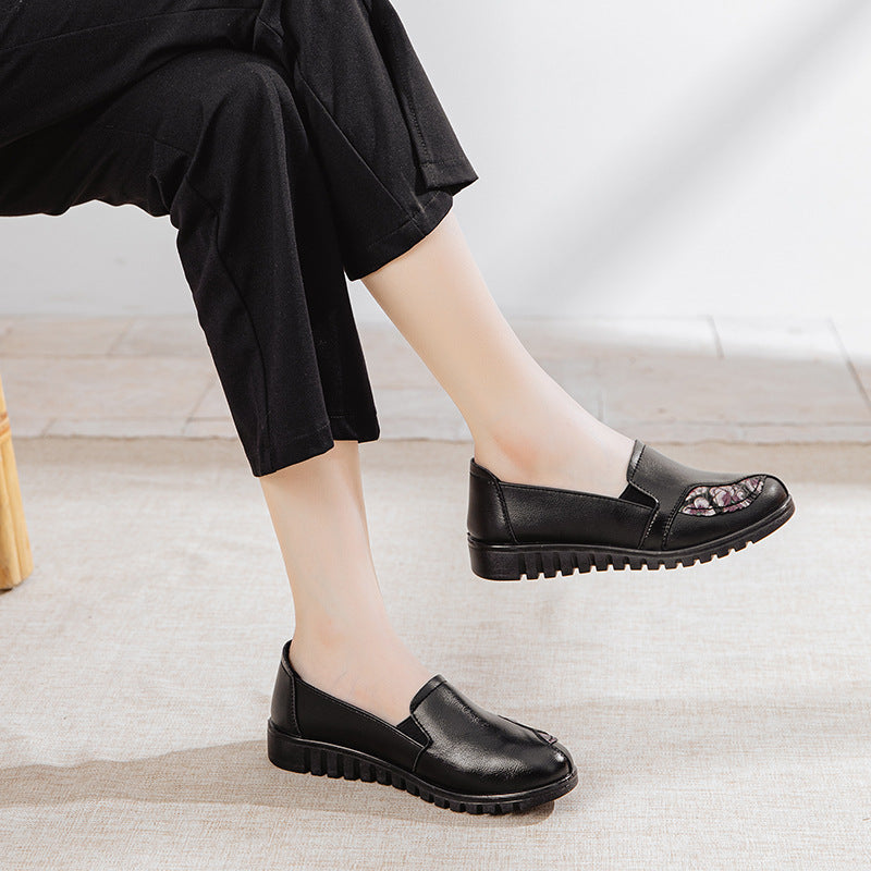 Femme Stilige Blomster Detalje Slipper Sko Stilla
