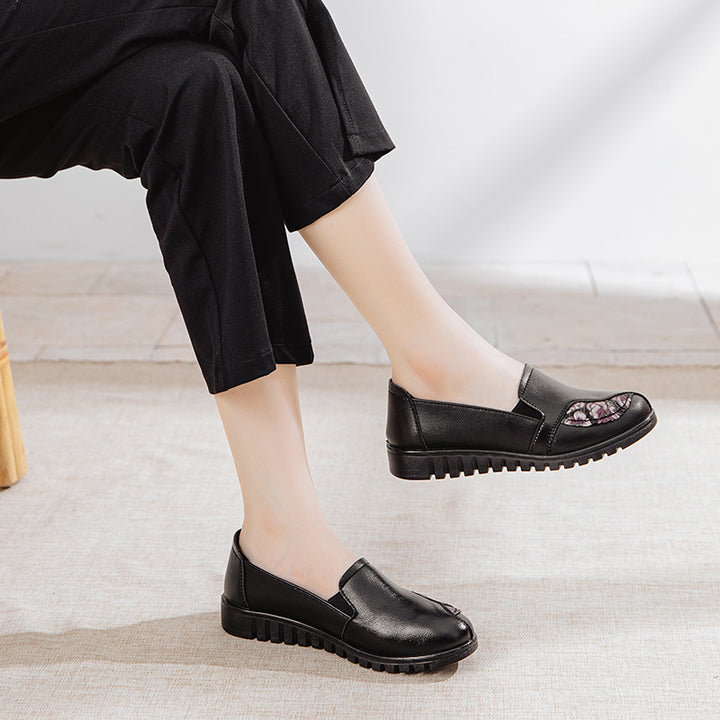 Femme Stilige Blomster Detalje Slipper Sko Stilla