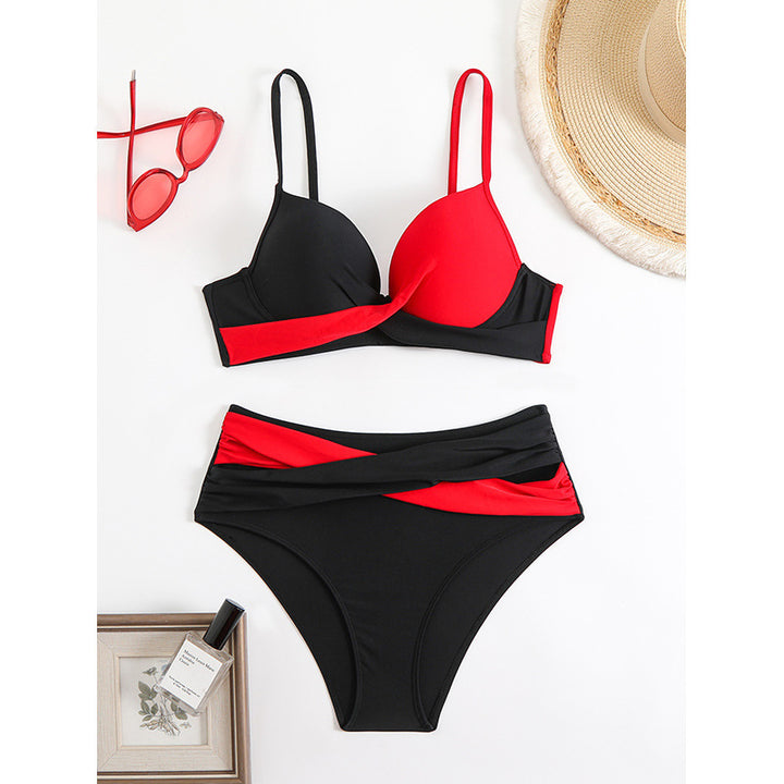Dame High-Waist Bikini med innovativt design Skovae