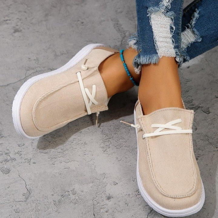Dame Behagelige Slip-On Sneakers med elastiske snørebånd Stilla