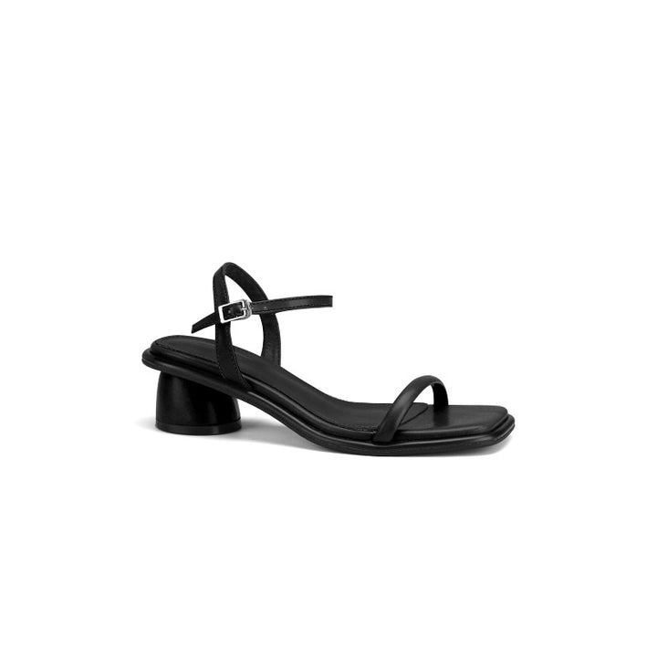 Dame blokhæle slide sandaler med justerbar ankelrem Stilla