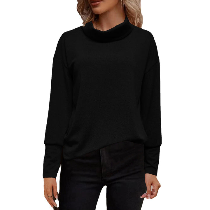 Dame afslappet sweater med rullekrave Stilla