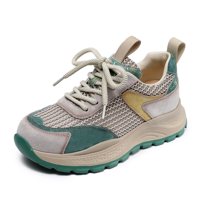 Dame åndbare snørrebånd mode sneakers med struktureret mesh Stilla