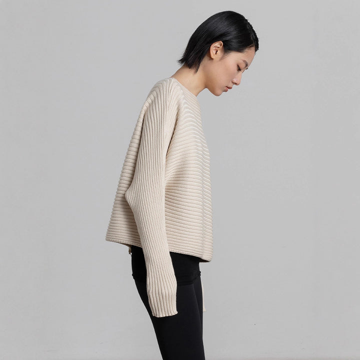 Kvindernes hyggelige og stilfulde strikket sweater Stilla