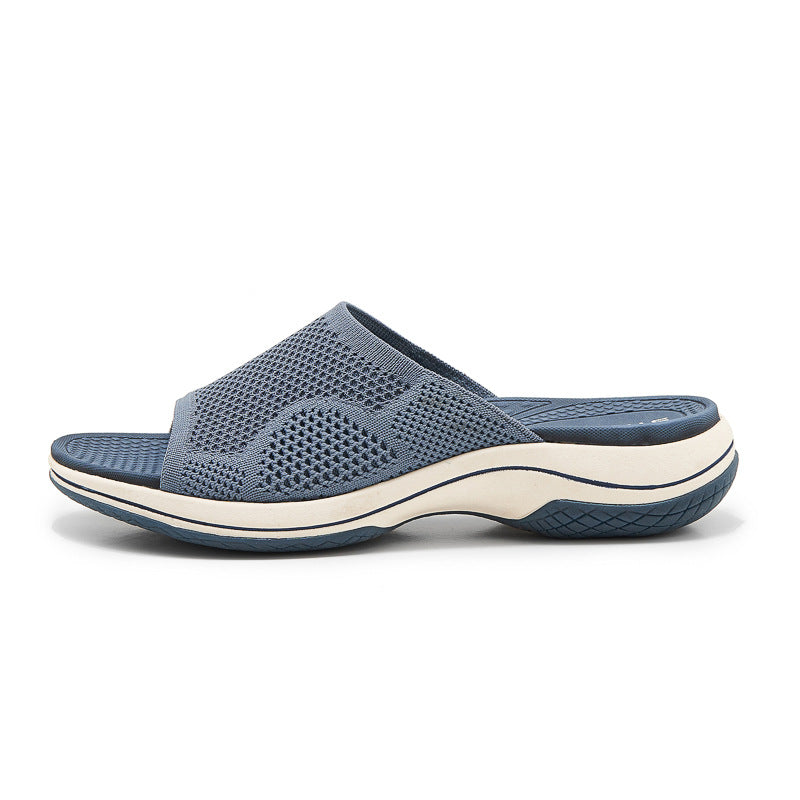 Dame Komfort-sandaler med åndbare netindsatser og polstret sål Stilla