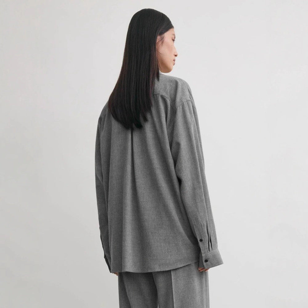 Kvinders oversized skjorte bluse med moderne snit og afslappede detaljer Stilla