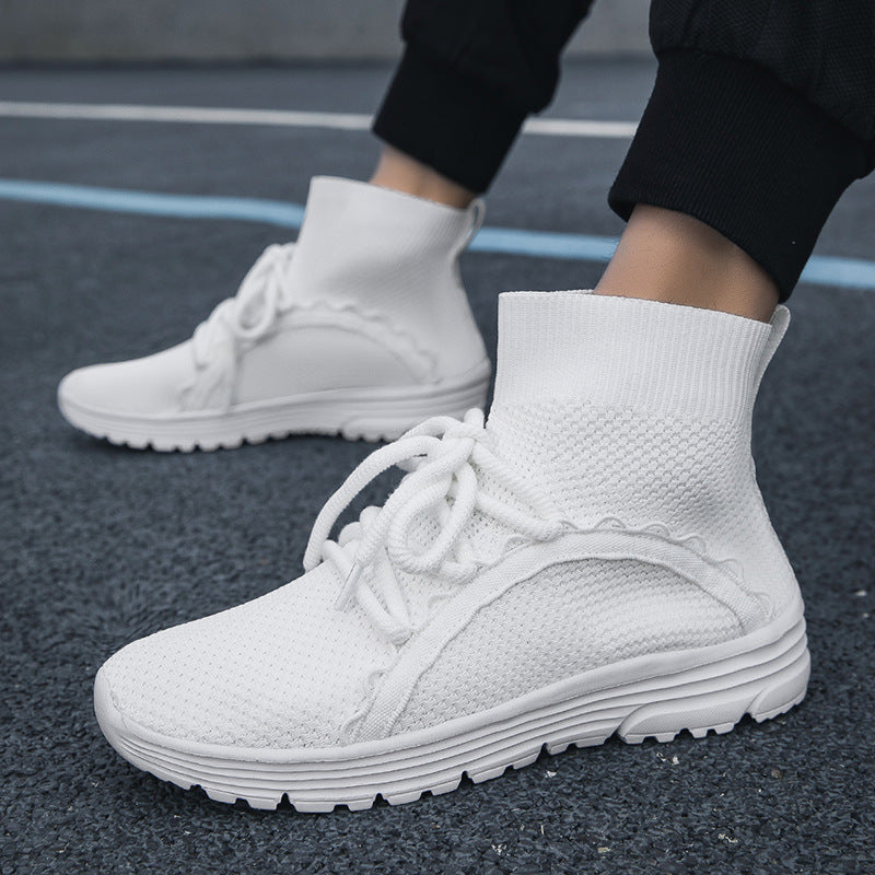 Herrer High-Top Åndbare Strikkesneakers Stilla