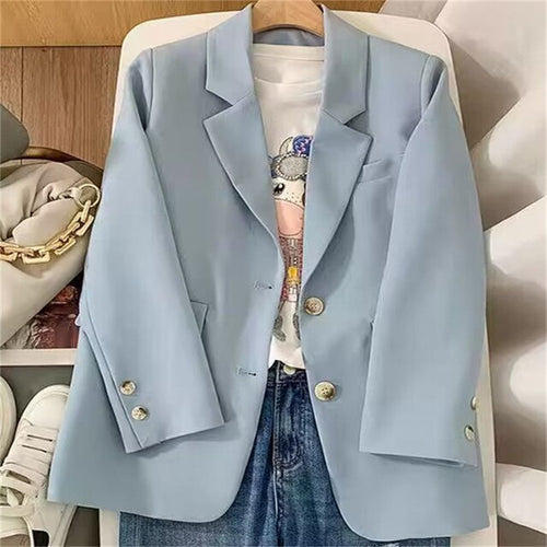 Damer elegant blazer med dobbelt knapåbning Stilla