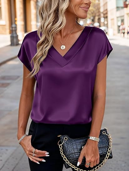 Damer Satinbluse Skovae