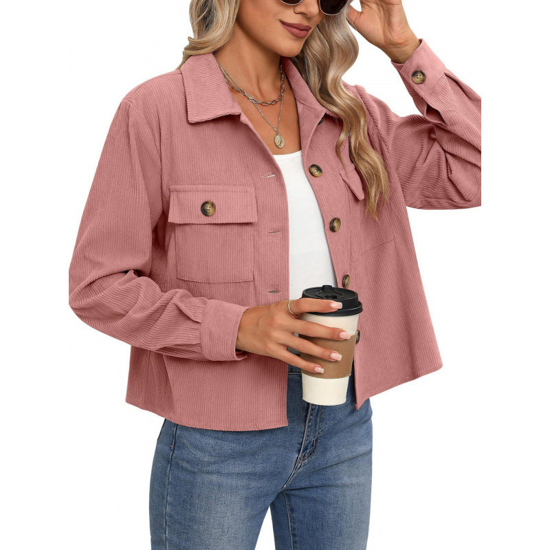Dame modet Overshirt-jakke med struktureret stof Stilla