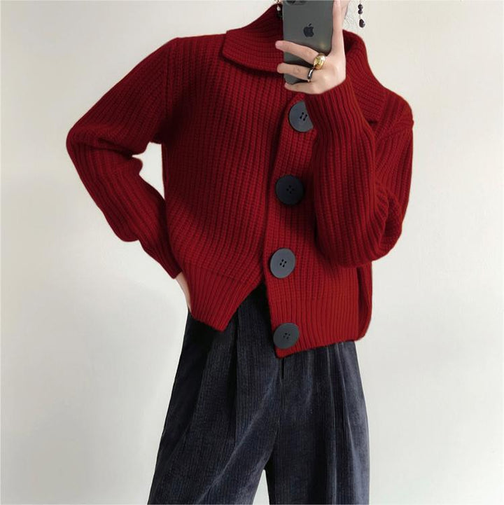 Femme Cozy Strikjakke med tekstur Stilla