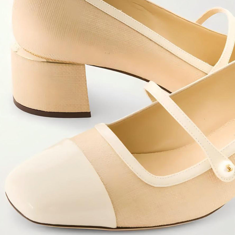 Femme High-Heel Mary Jane pumps med elegant rem-detalje Stilla