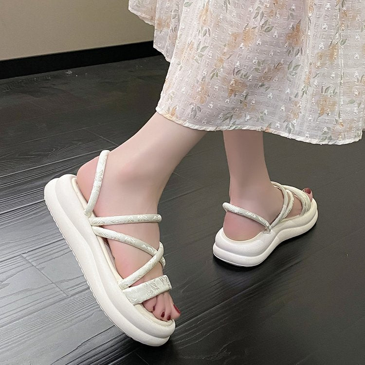 Dame Komfortable Flip-Flop-sandaler med ergonomisk snit og fashionable remdesign Stilla