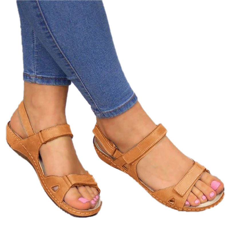 Dame komfortable sandaler med justerbare stropper og anatomisk fodseng Stilla