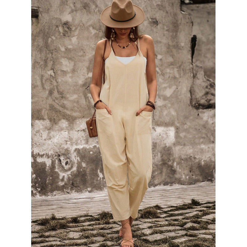 Dame Relaxed Fit Justerbare Stropper Overall Stilla