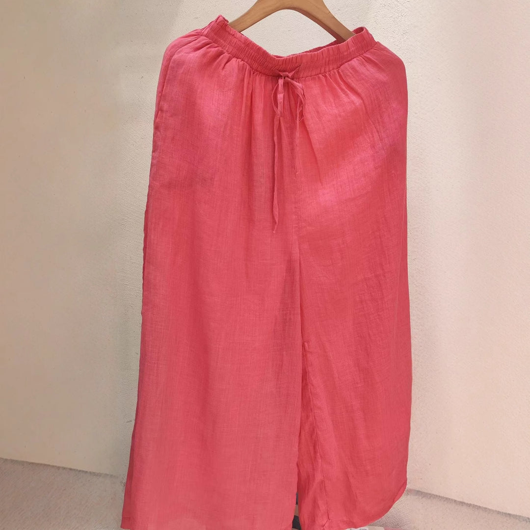 Femme Letvægts Høj Talje Afslappet Fit Culottes Stilla