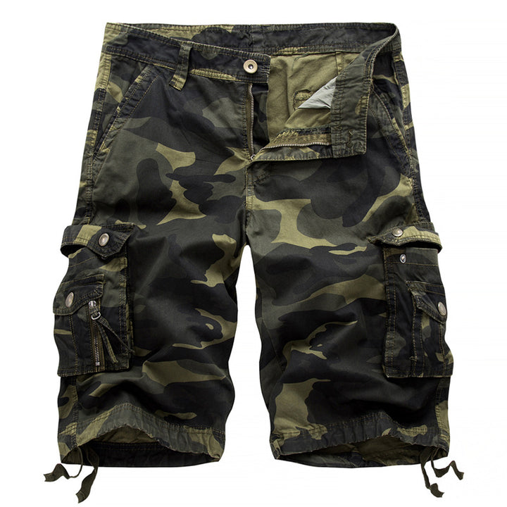 Herrer cargo shorts med multifunktionslomme-design Stilla