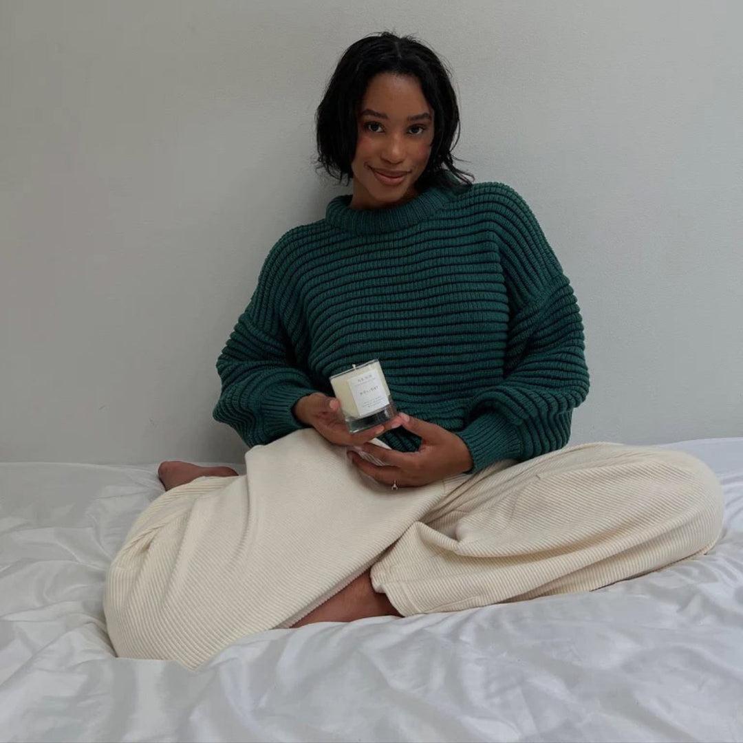 Dame moderigtig oversized sweater med struktur Stilla
