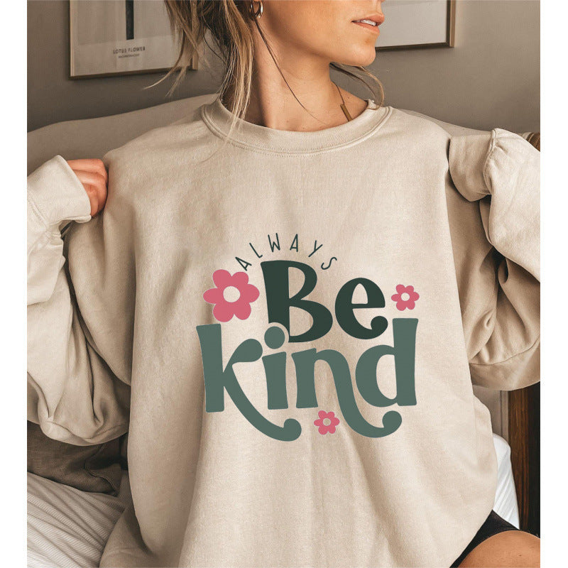 Kvinders sweatshirt med motiverende budskab og trendy puffærmedesign Stilla