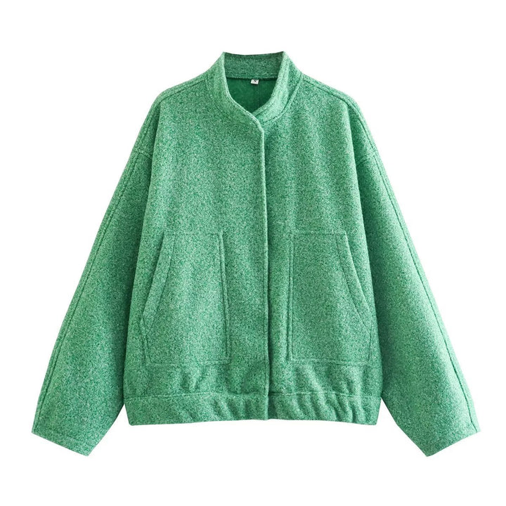 Dame Oversize overgangsjakke i materiale af høj kvalitet med moderne detaljer Stilla
