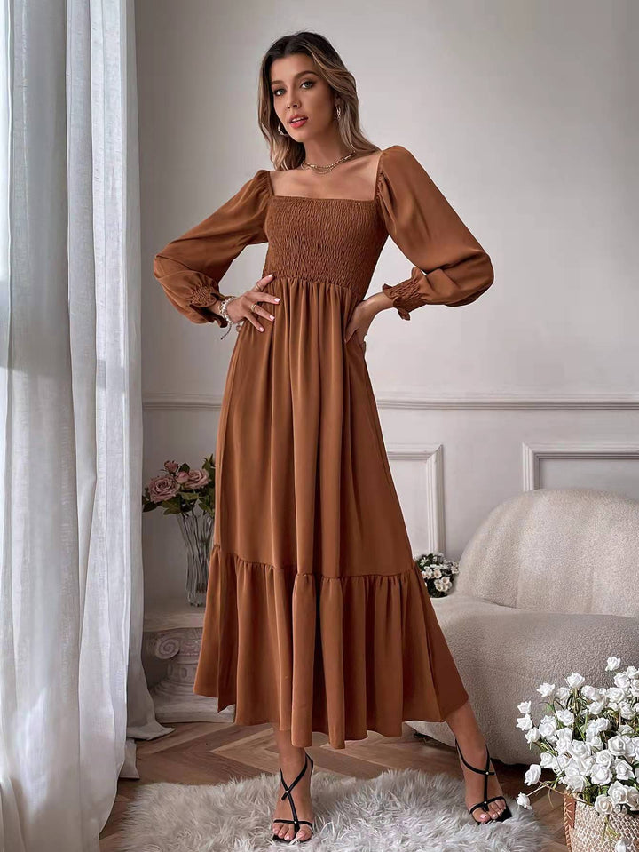 Stilla | Ruffles taske Slim Fit Elegant pendlerkjole