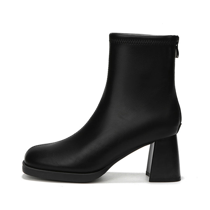 Femme Stilfulde Chunky Heel Støvler Stilla