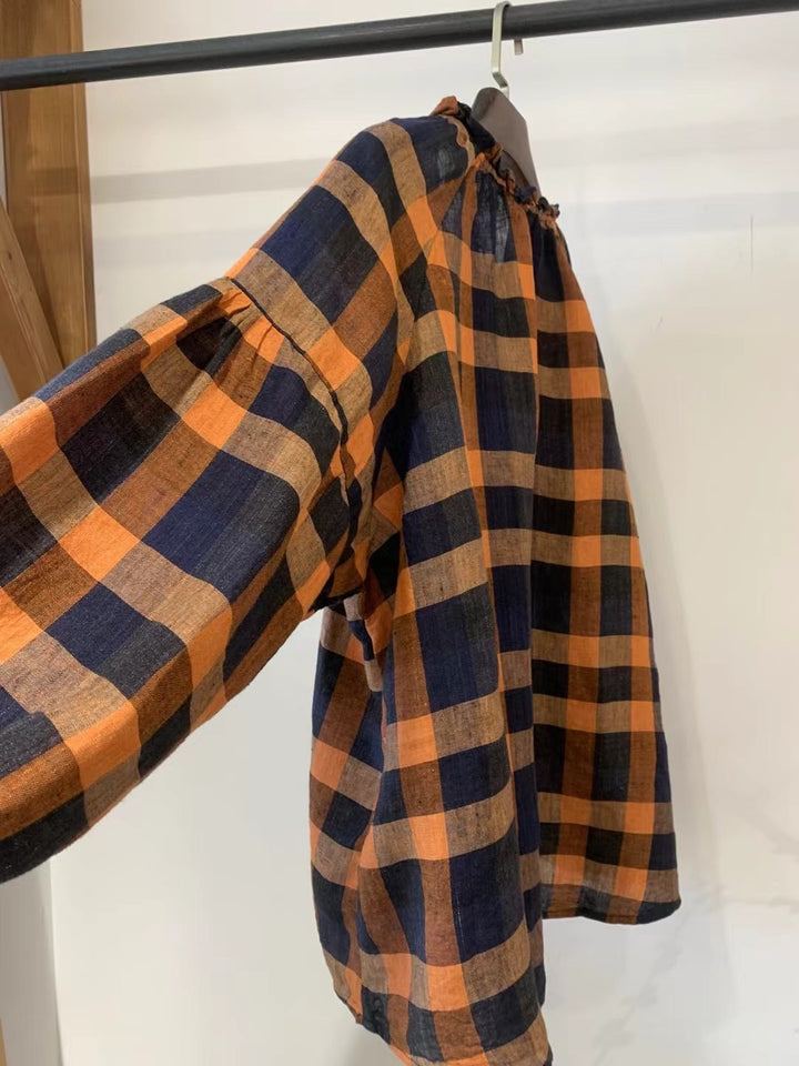 Dame Ternet Bluse med Puffærmer Stilla
