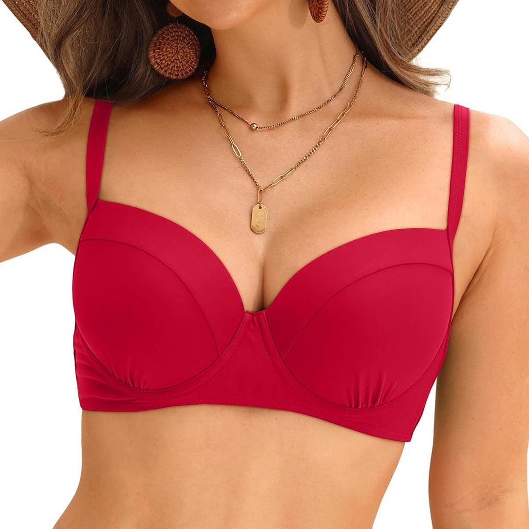 Dame Balconette-bikini top med støttende bøjler og elegant snit Stilla