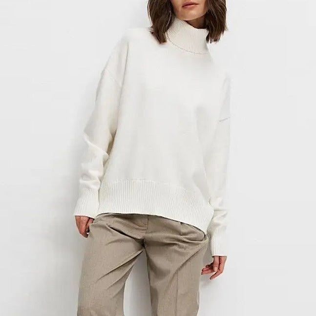 Kvinders hyggelige turtleneck sweater med oversized pasform Stilla