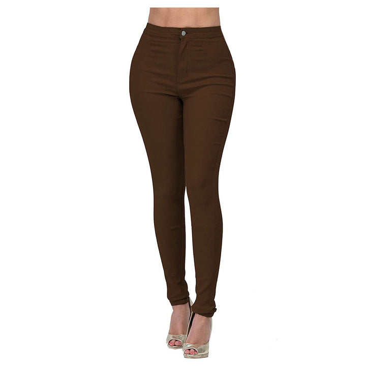 Dame højtskårne skinny jeans med elastisk stretch Skovae