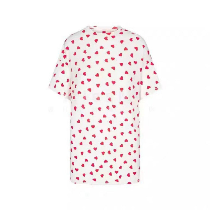 Damer Hjerte Tryk Spaghetti Stropper Crop Top Stilla