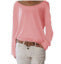 Dame afslappet Off-Shoulder top i let stof med bred pasform Stilla