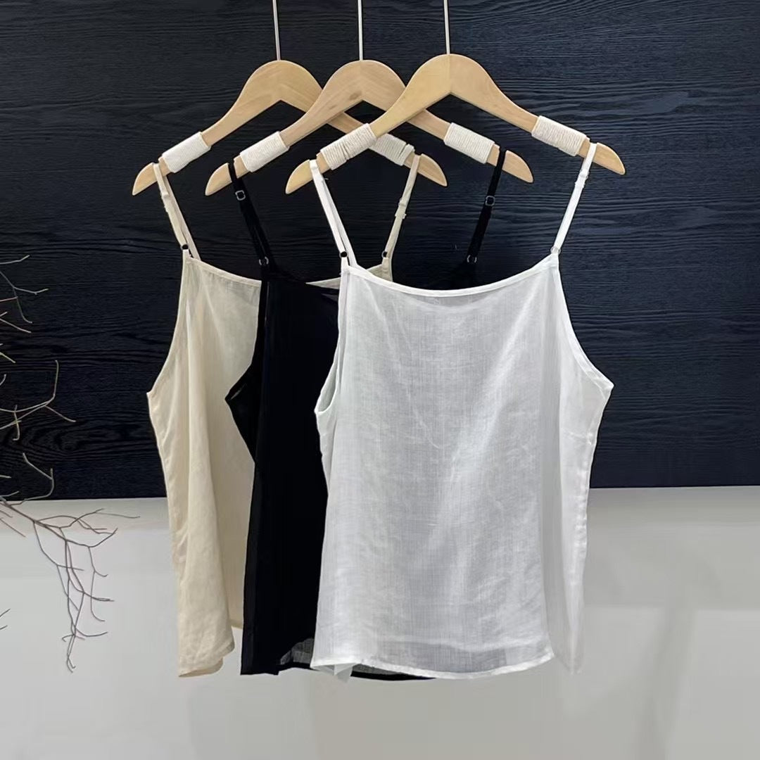 Femme Relaxed Fit Letvægts Spaghetti Strop Top Stilla