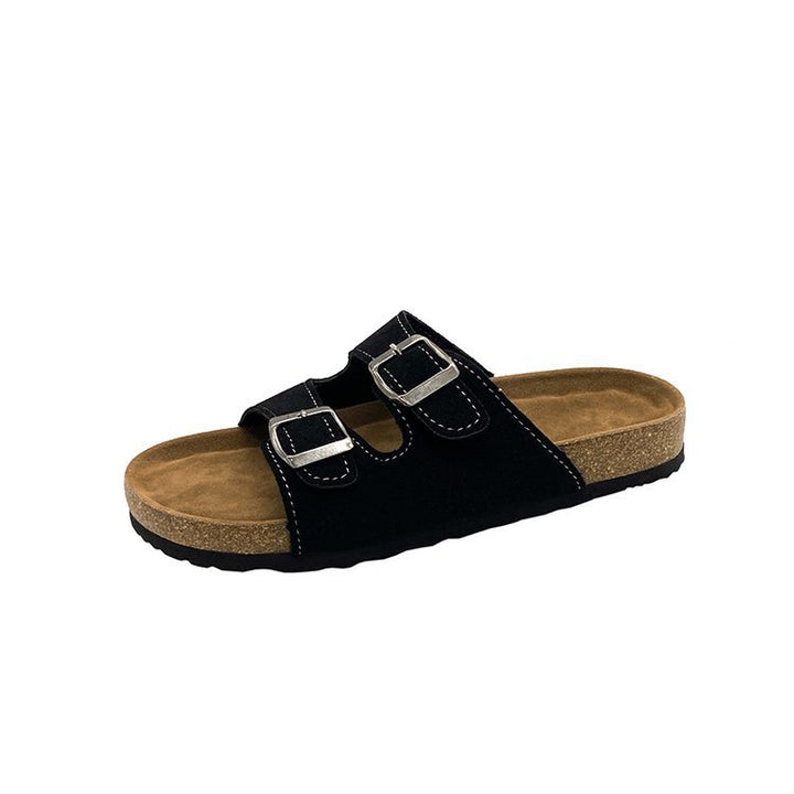 Dame komfortable toe-split sandaler med justerbare remme og ergonomisk fodseng Stilla