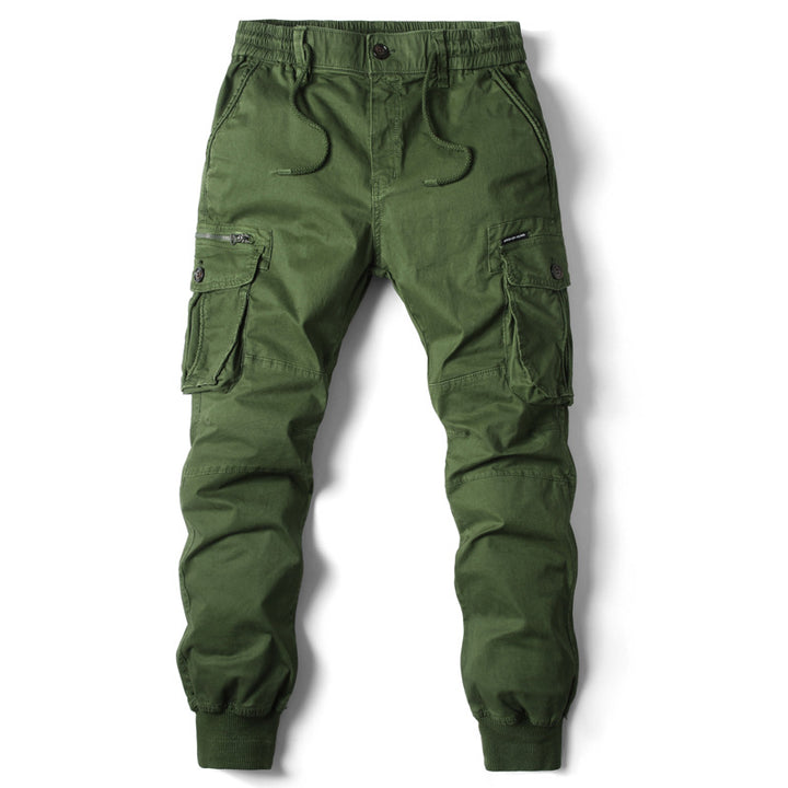 Herrer Cargo Jogger med justerbare manschetter og utility-lommer Stilla