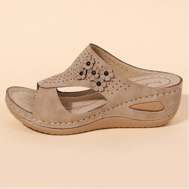 Dame Komfort-sandaler med elegant dekoration og åndbart overmateriale Stilla