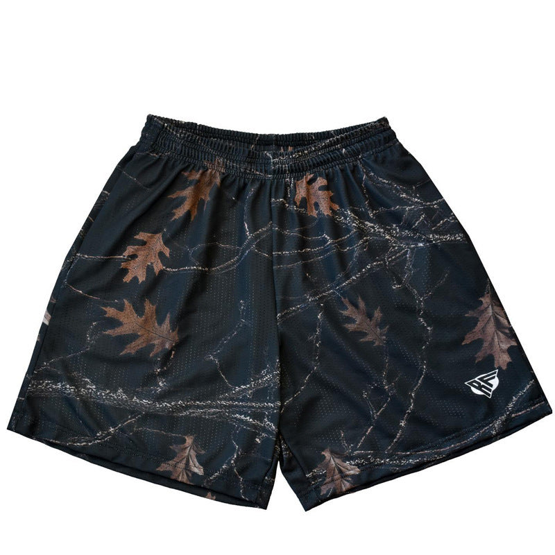 Herrer Outdoor Camouflage Mønster Træningsshorts Stilla