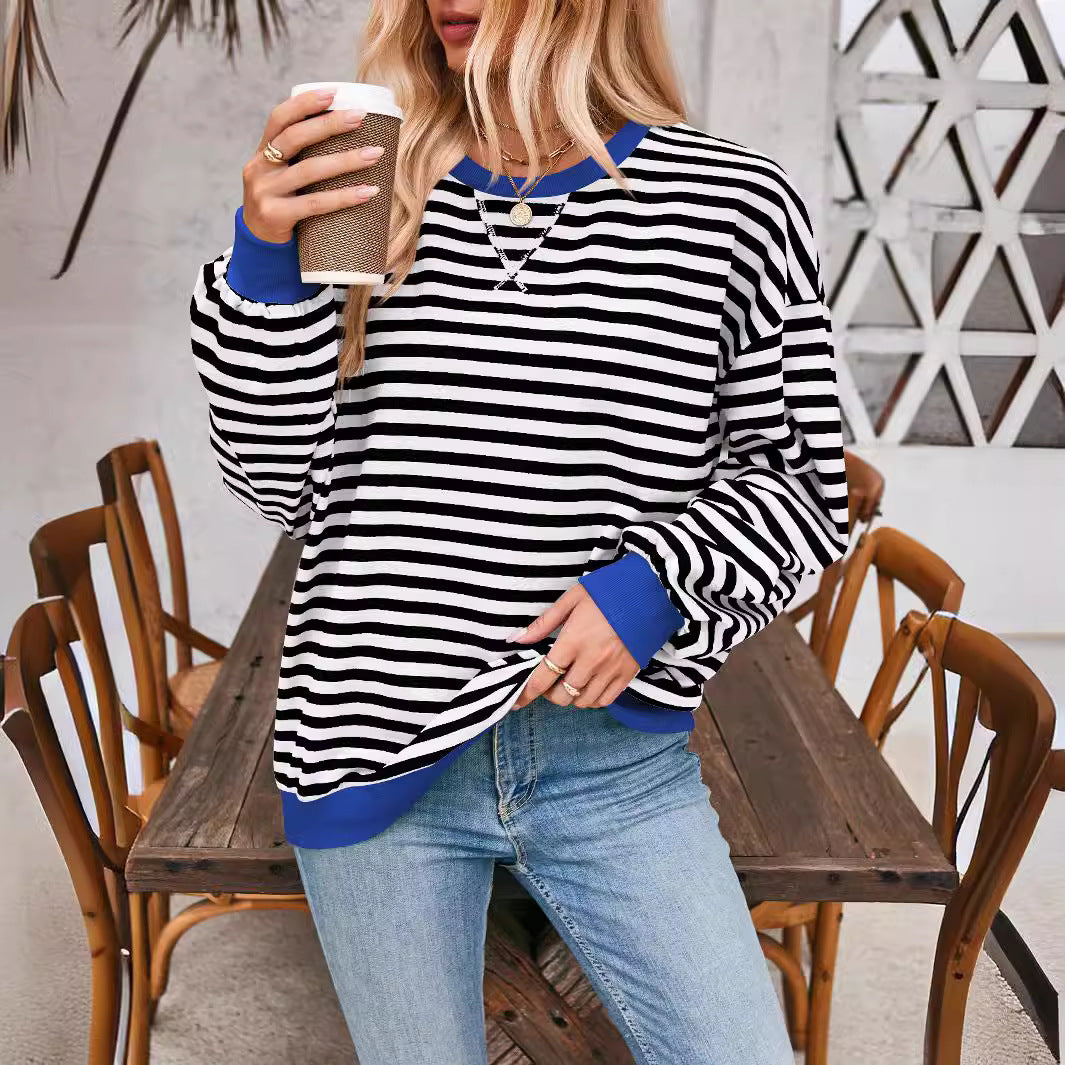 Stilla | Casual, Stribet Pullover Med Løs Pasform