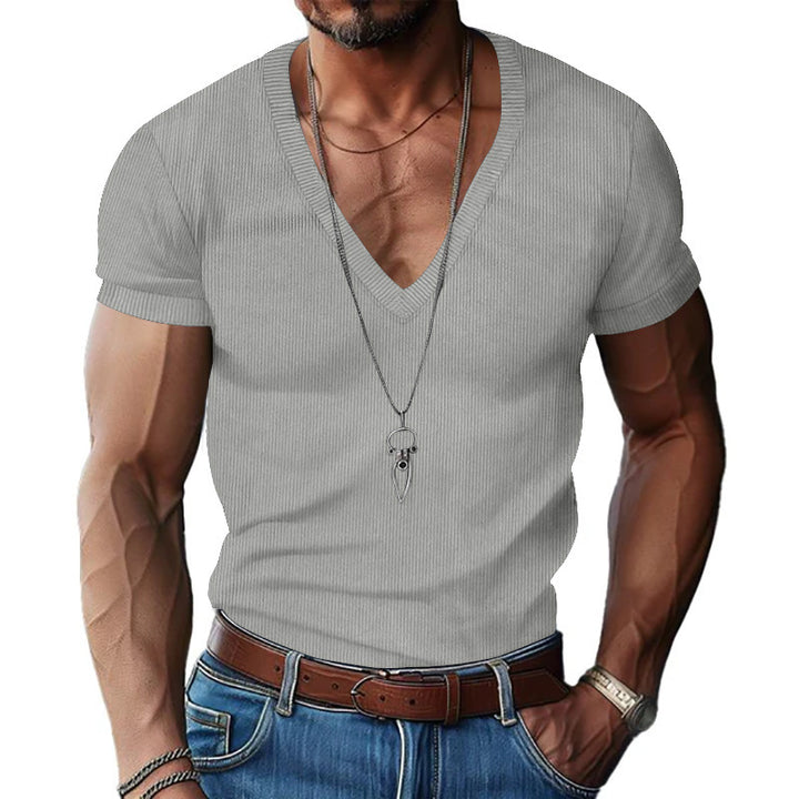 Herre Kortærmet V-Hals T-Shirt Stilla