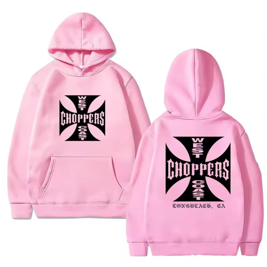 Kvinders hoodie med iøjnefaldende grafisk print og behagelig pasform Skovae
