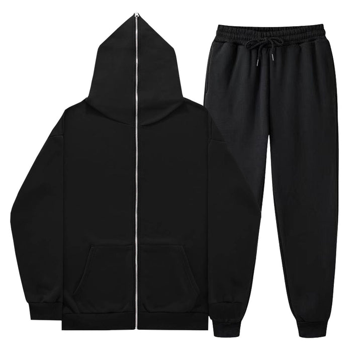Kvinders afslappede sæt med afslappet zip-hoodie og komfortable joggingbukser Skovae
