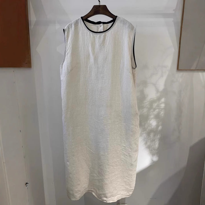 Dame Ærmeløs Denim Shiftkjole Stilla