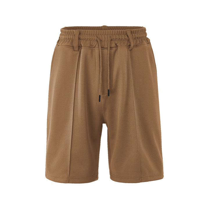 Herrer knælange sportshorts med netstruktur, elastisk tunneltræk og bæltestropper Skovae