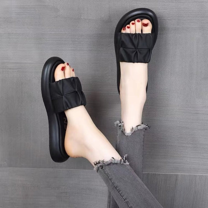 Damer Slipper med polstret remdesign og skridsikker sål Stilla